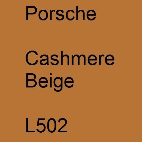 Porsche, Cashmere Beige, L502.